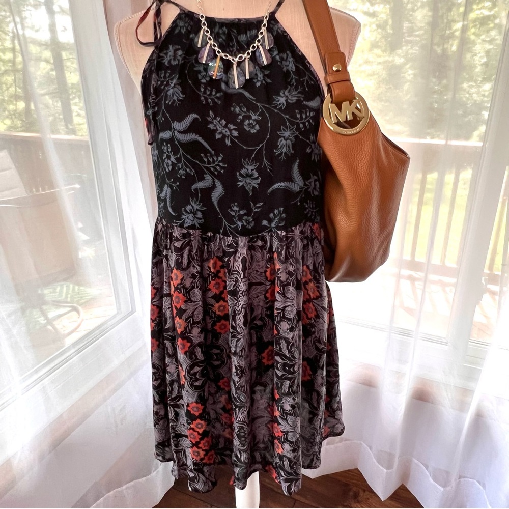 Free People Wildest Dreams Black Combo Slip Dress Size Medium NWT - Picture 4 of 14